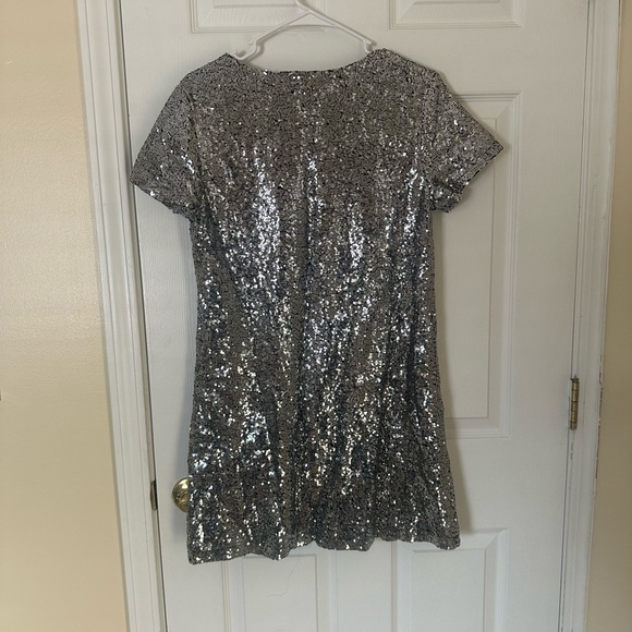 Lulus Silver Sequin Dress - Picture 3 of 4
